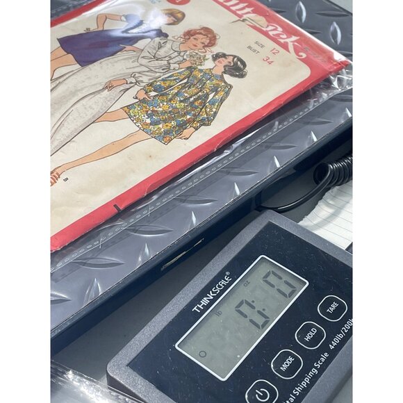 60s Butterick 5718 Sewing Pattern Size 12 Junior One Piece Dress Vintage CUT - Picture 6 of 6